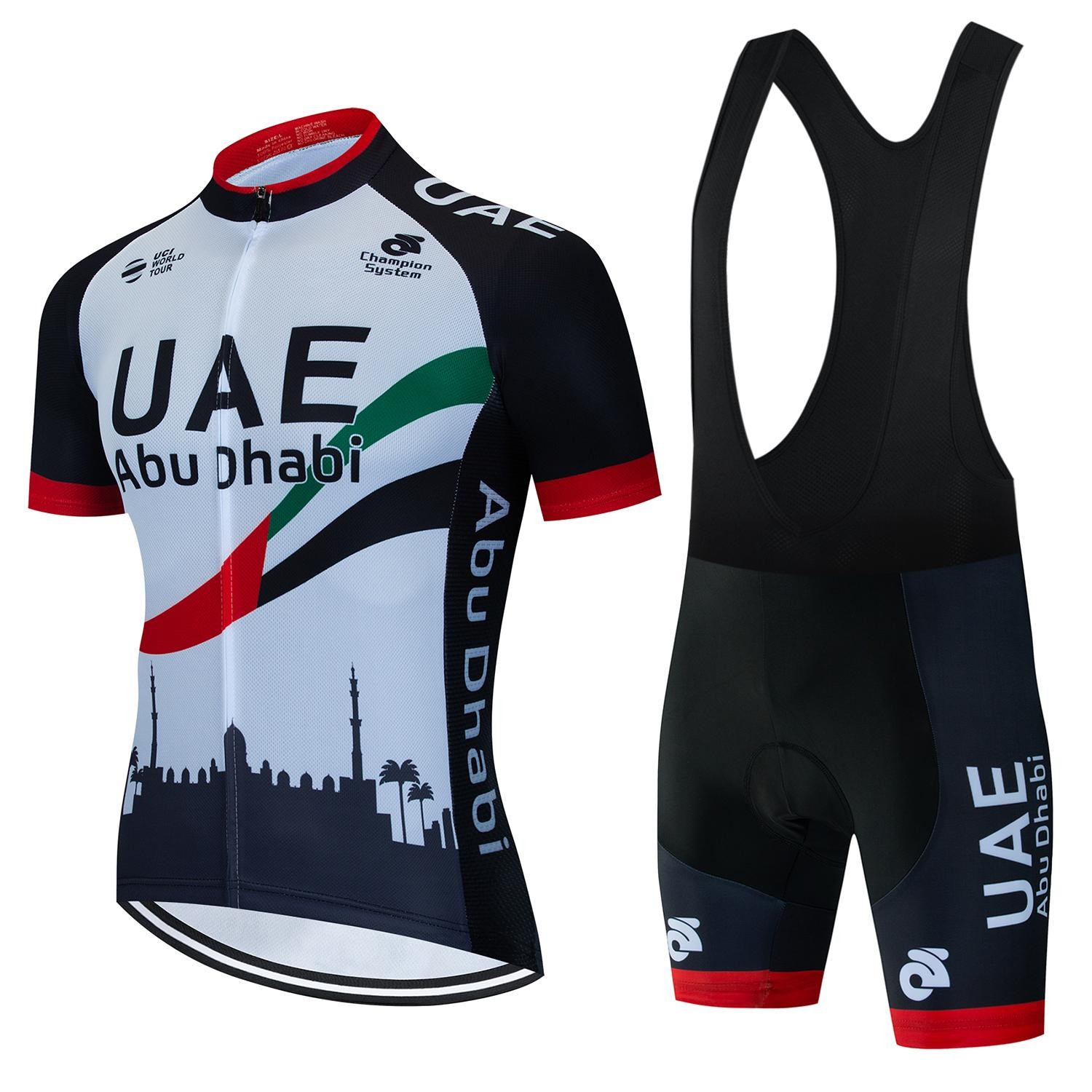2026 UAE Men’s Cycling Jersey Set MTB Road Bike Bib Shorts Summer Wear