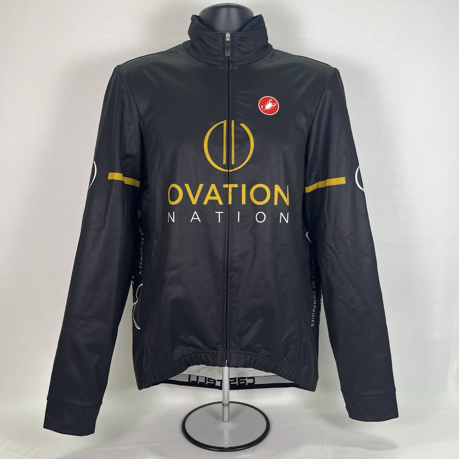 Castelli Men’s Long Sleeve Full Zip Cycling Jersey Black Sz 2X Large Jacket
