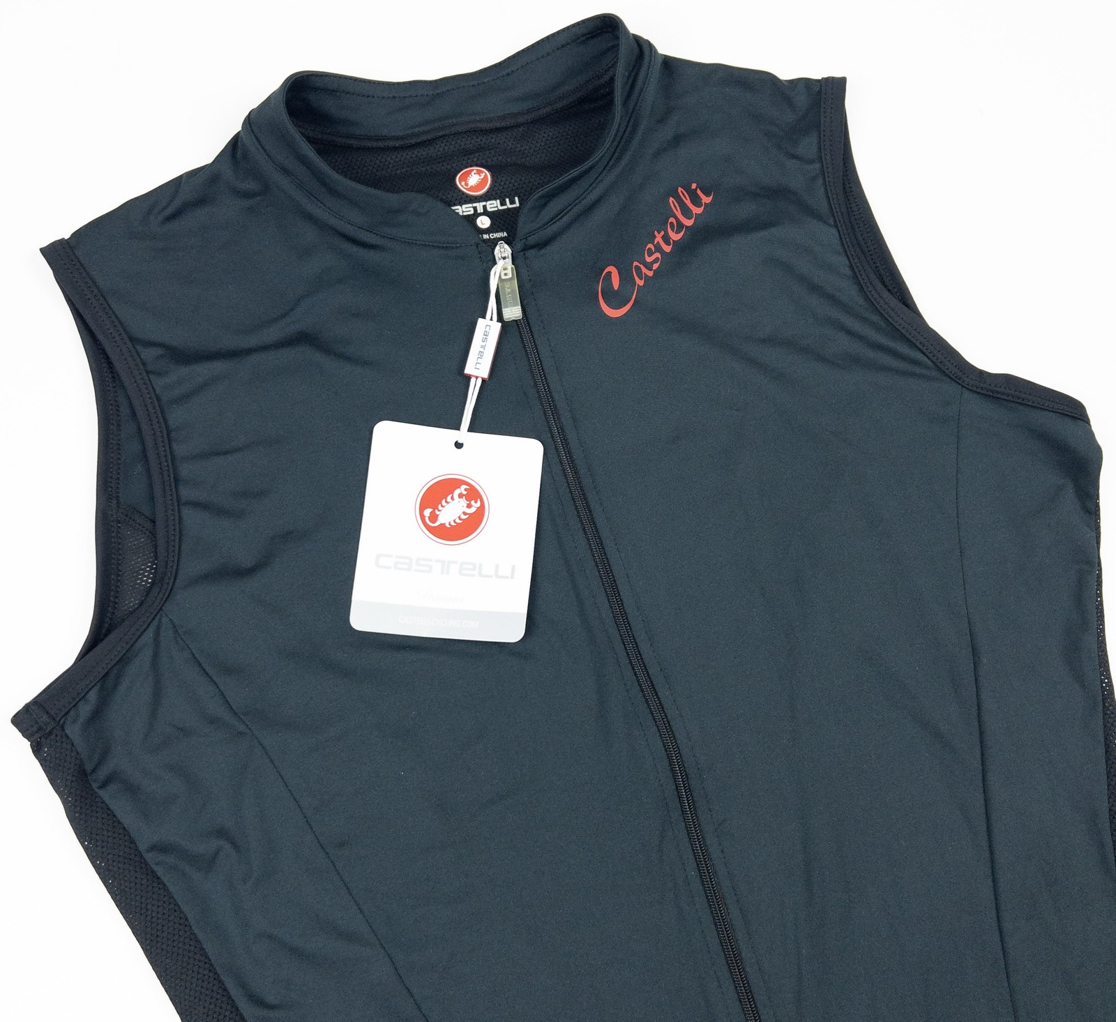 Castelli Bellissima Sleeveless Cycling Jersey Vest Women’s Large Black Full Zip