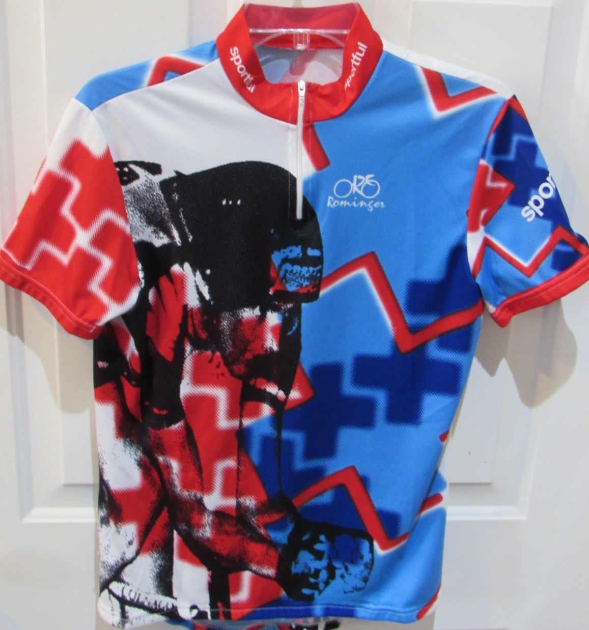 Vintage Tony Rominger Sportful cycling jersey adult medium multi-color