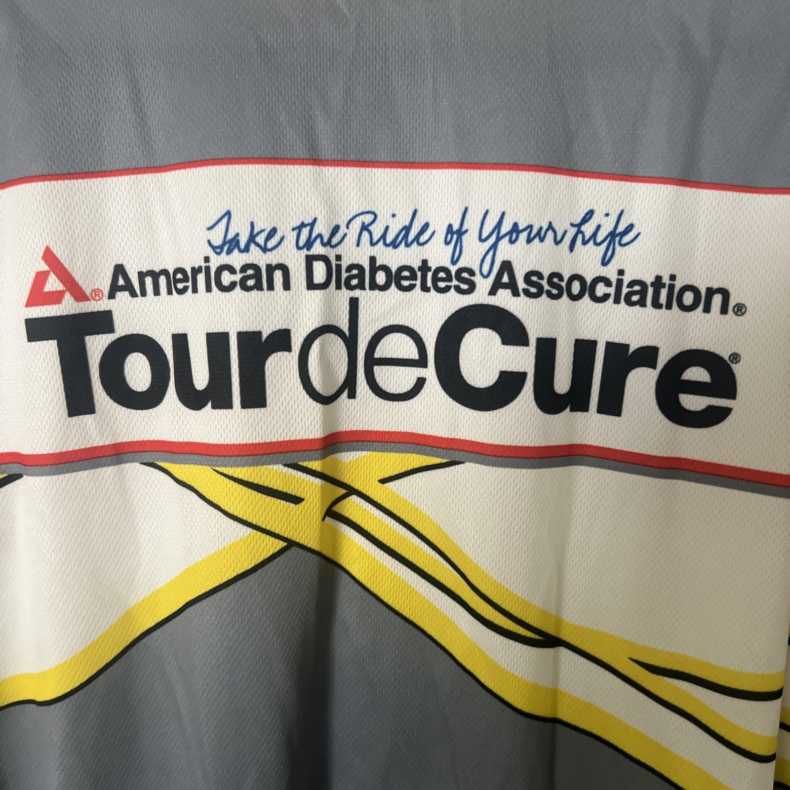 Primal Cycling Jersey Mens XL 3/4 Zip Pockets American Diabetes Association