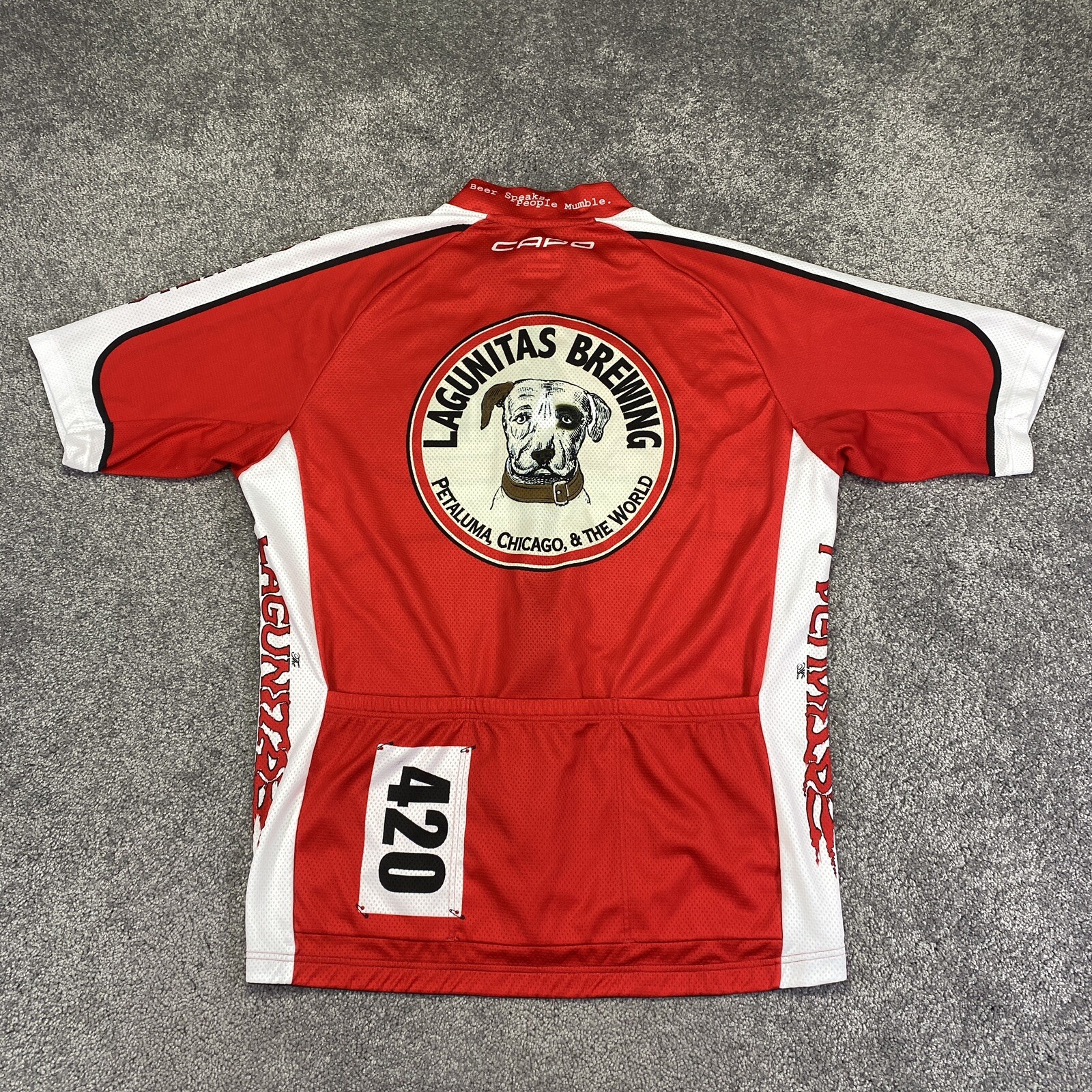 Lagunitas IPA Cycling Jersey XXXL Capo Made Italy Beer Bike Full Zip
