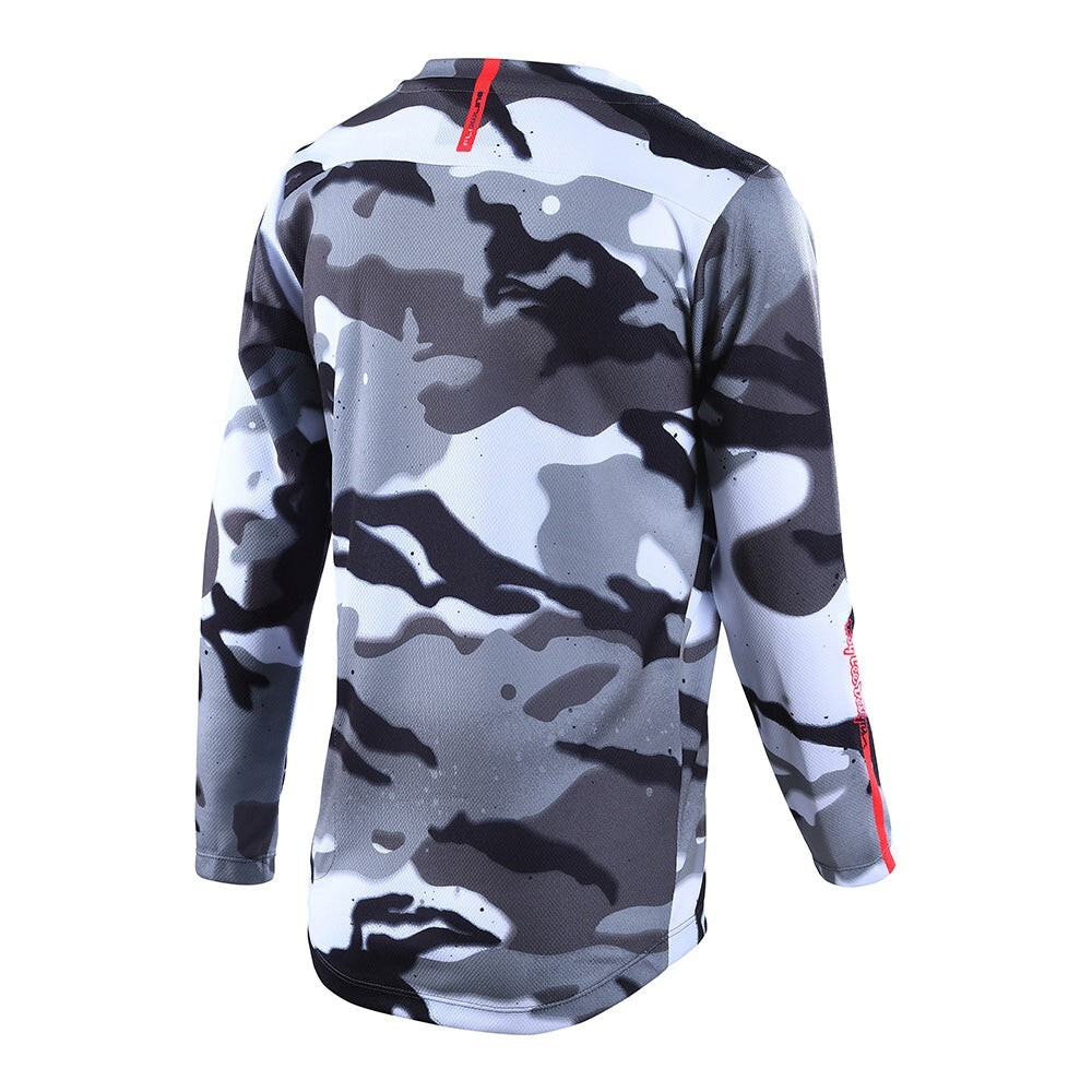 Troy Lee Designs TLD Long Sleeve Flowline Jersey Spray Camo White YOUTH Medium