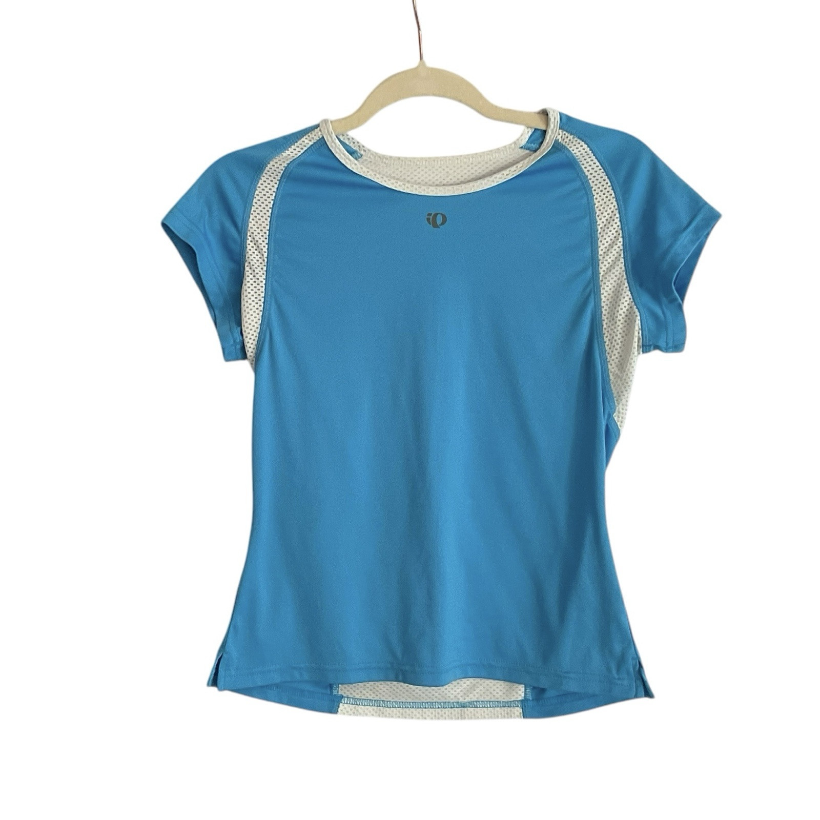 Pearl Izumi Short Sleeve Baselayer Mesh Vented Blue Women Cycling Bike Top Small