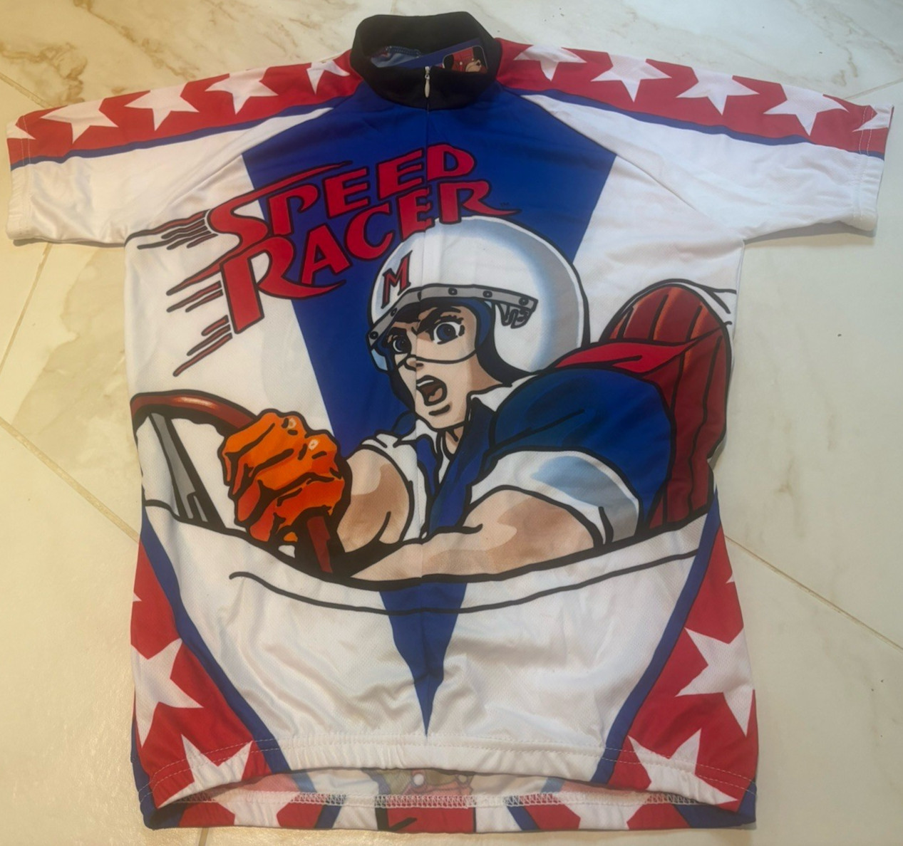 Speed Racer Cycling Jersey Adrenaline Promotions Size M 3/4 Zip – New