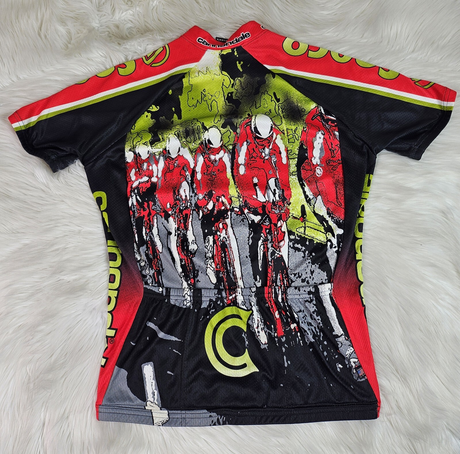 Vintage Cannondale Team Cycle 3/4 Zip Cycling Jersey SZ(L) USA MADE