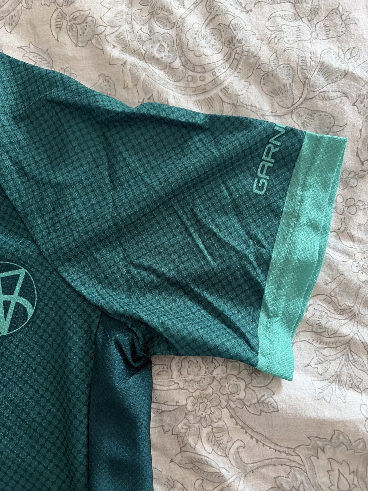 NWT! Men’s XS LOUIS GARNEAU Full Zip Short Sleeve Cycling Sportiv Jersey Green
