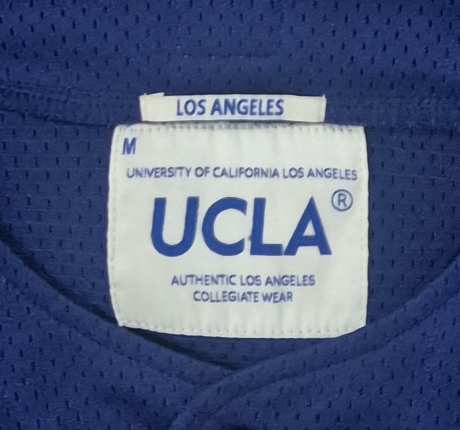 UCLA 23 Baseball Jersey Mens M Navy Mesh Button Front College USA A3024