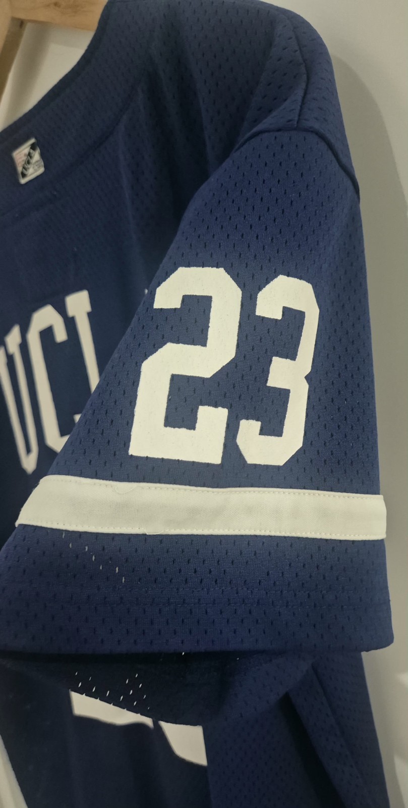 UCLA 23 Baseball Jersey Mens M Navy Mesh Button Front College USA A3024