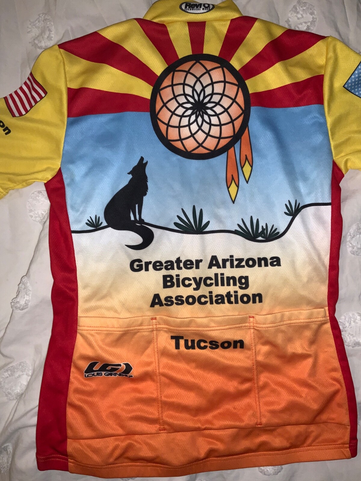 Louis Garneau Womens Arizona GABA Tucson Racing Bike Cycling Jersey Sz XXS