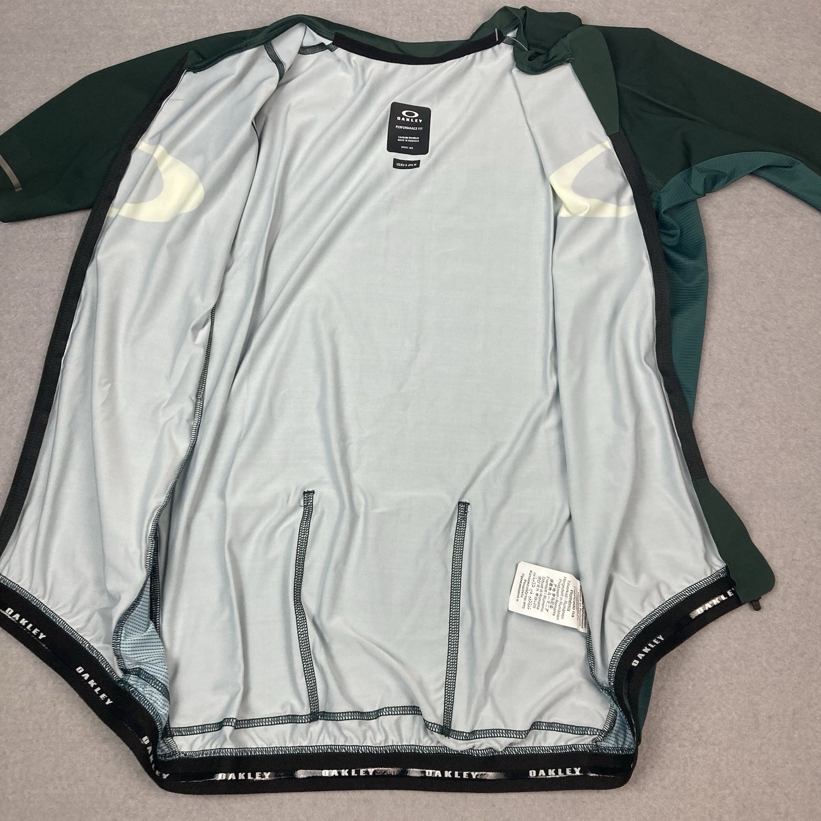 Oakley Icon Jersey 2.0 Hunter Green Full Zip Short Sleeve Cycling Jersey Men S