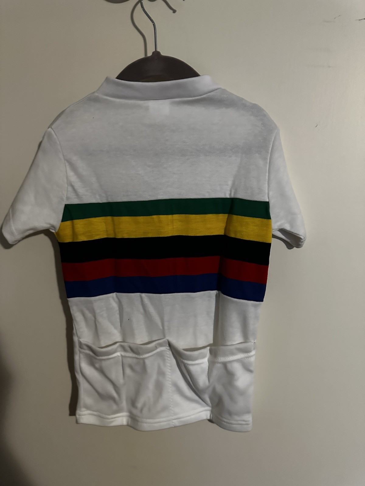 Vintage Kucharik New With Tags Cycling Jersey, White, Size Child Small
