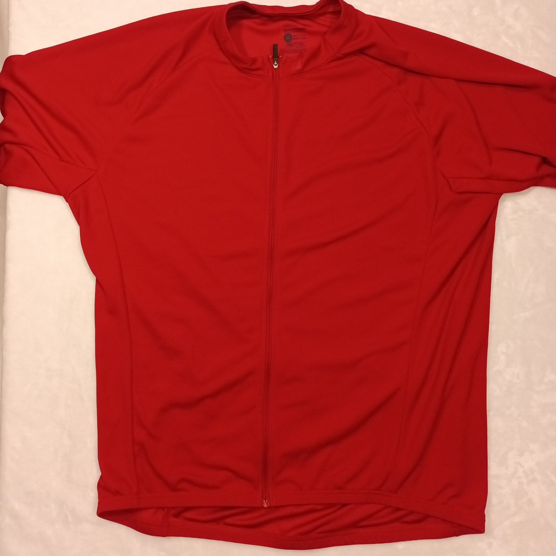 Bontrager Profila Cycling Jersey Mens XL Red Semi Fitted Full Zip Racing