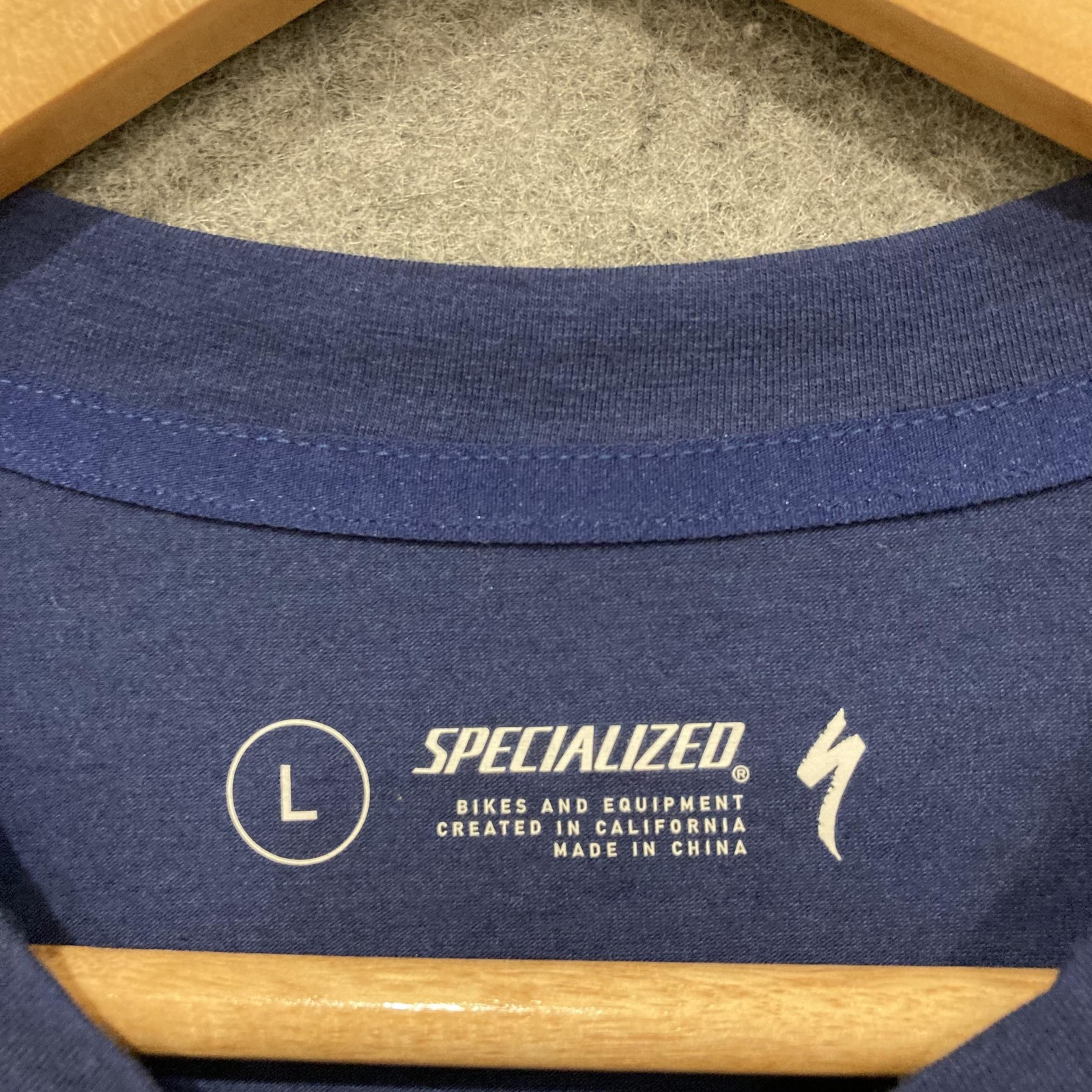 Specialized Trail Jersey Shirt Mens Large Blue Long Sleeve MTB Cycling Top Logo