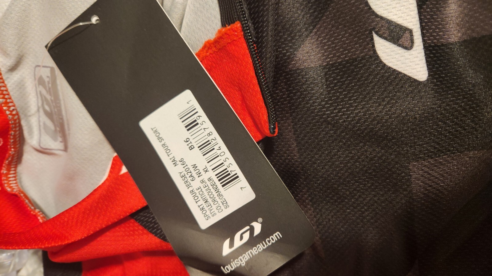 Men’s Louis Garneau XL Cycling Jersey Three Pocket MSSP Club 1000 NWT