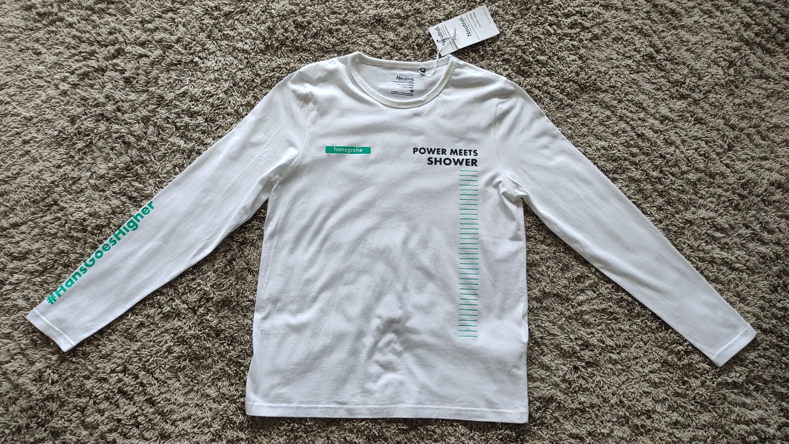 Bora Hansgrohe team Neutral Men’s Long Sleeve 100% Cotton T-Shirt Size: M NEW!