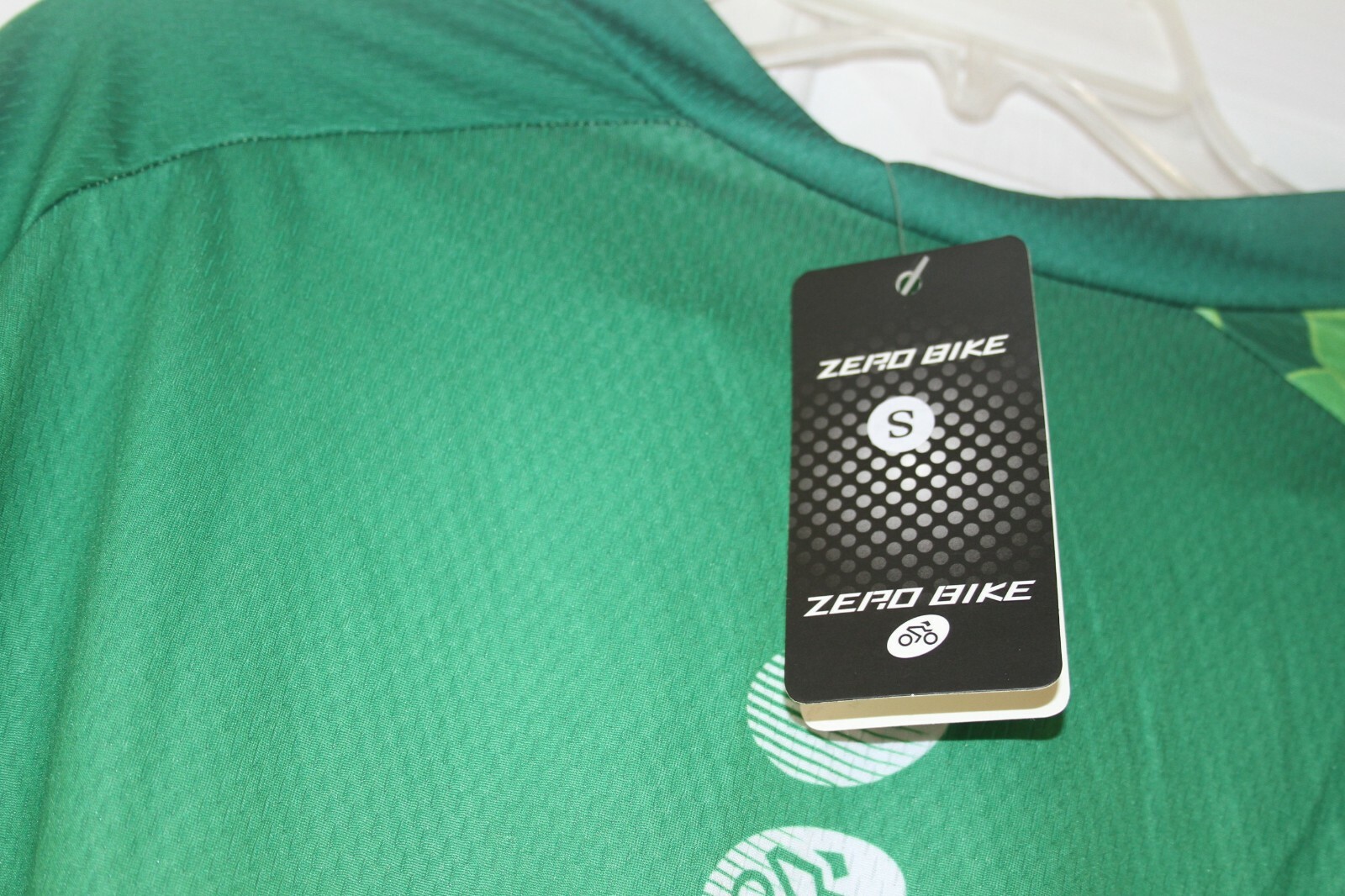 Zero Bike Mens S Green Full Zip Polyester Bicycle Cycling Jersey NWT,US Seller