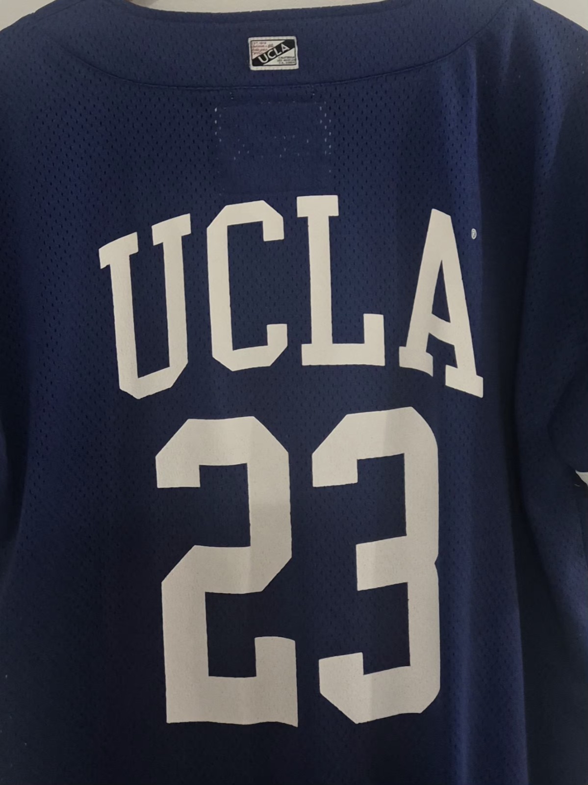UCLA 23 Baseball Jersey Mens M Navy Mesh Button Front College USA A3024
