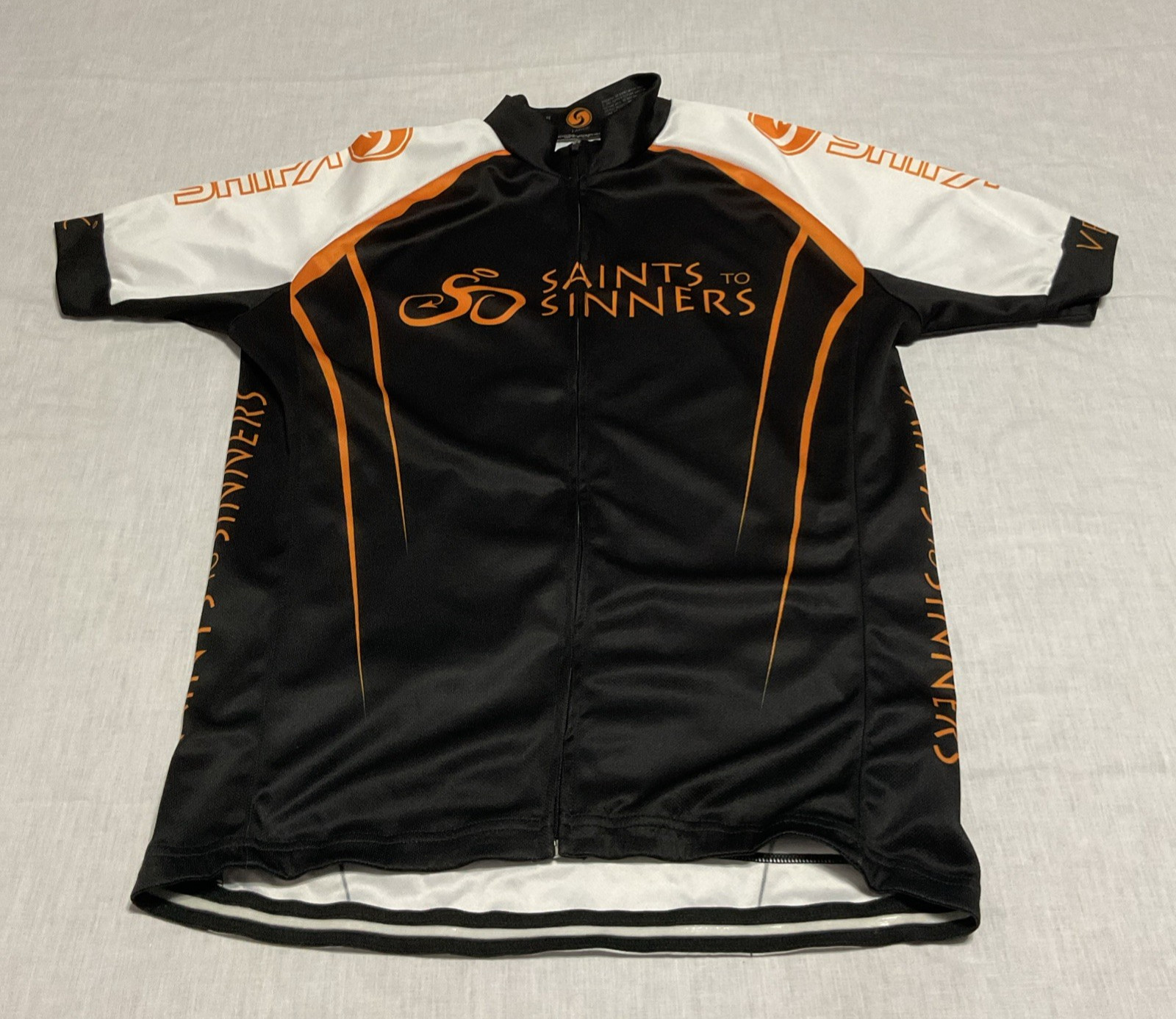 Cycling Bicycle Jersey size Large “Saints to Sinners” Salt Lake to Vegas