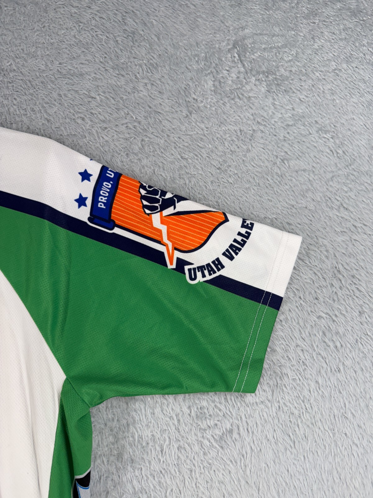 Champsys Cycling Jersey Adult 2XL XXL Green Orange Full Zip Racers Cycle Service