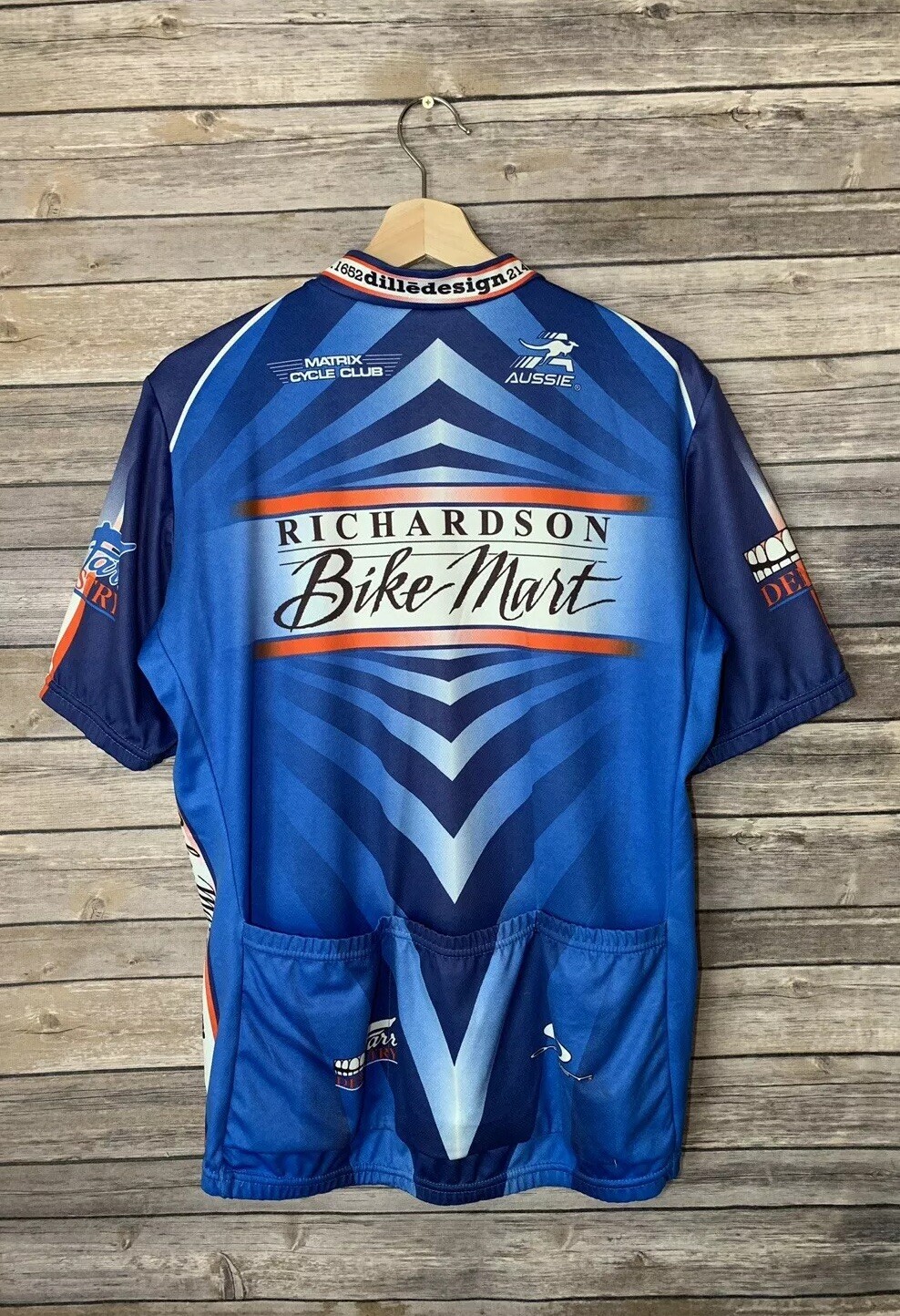 Vintage Aussie Cycling JERSEY Men’s Large Oakley USA Matrix Cycle Club