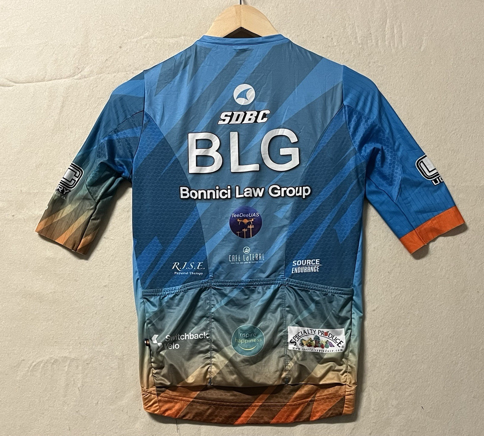 Pactimo Men’s Cycling Jersey Men’s Small Full Zip Blue