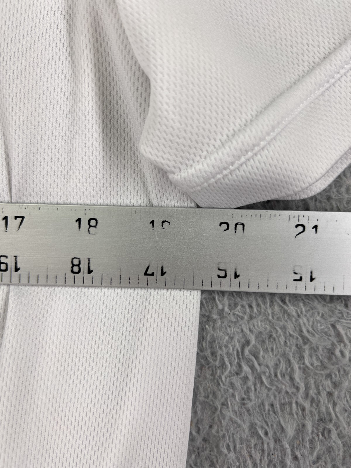 Spotti Shirt Mens Extra Large White 1/2 Zip Short Sleeve Polyester Pockets