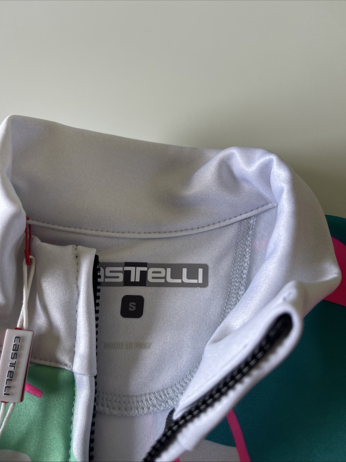 Castelli Women’s Cycling Jersey Long Sleeve Full Zip Small Multicolor NWT