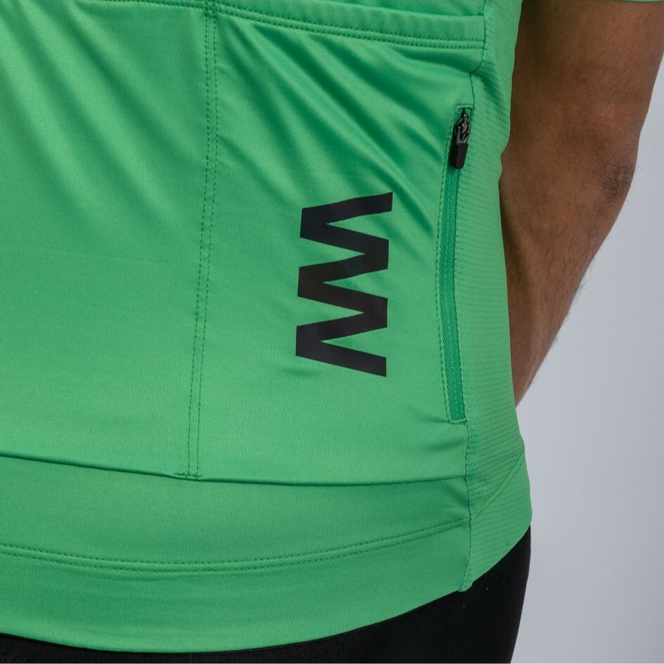 2025 Men’s Avant Solid Classic Green Short Sleeve Cycling Jersey by Suarez