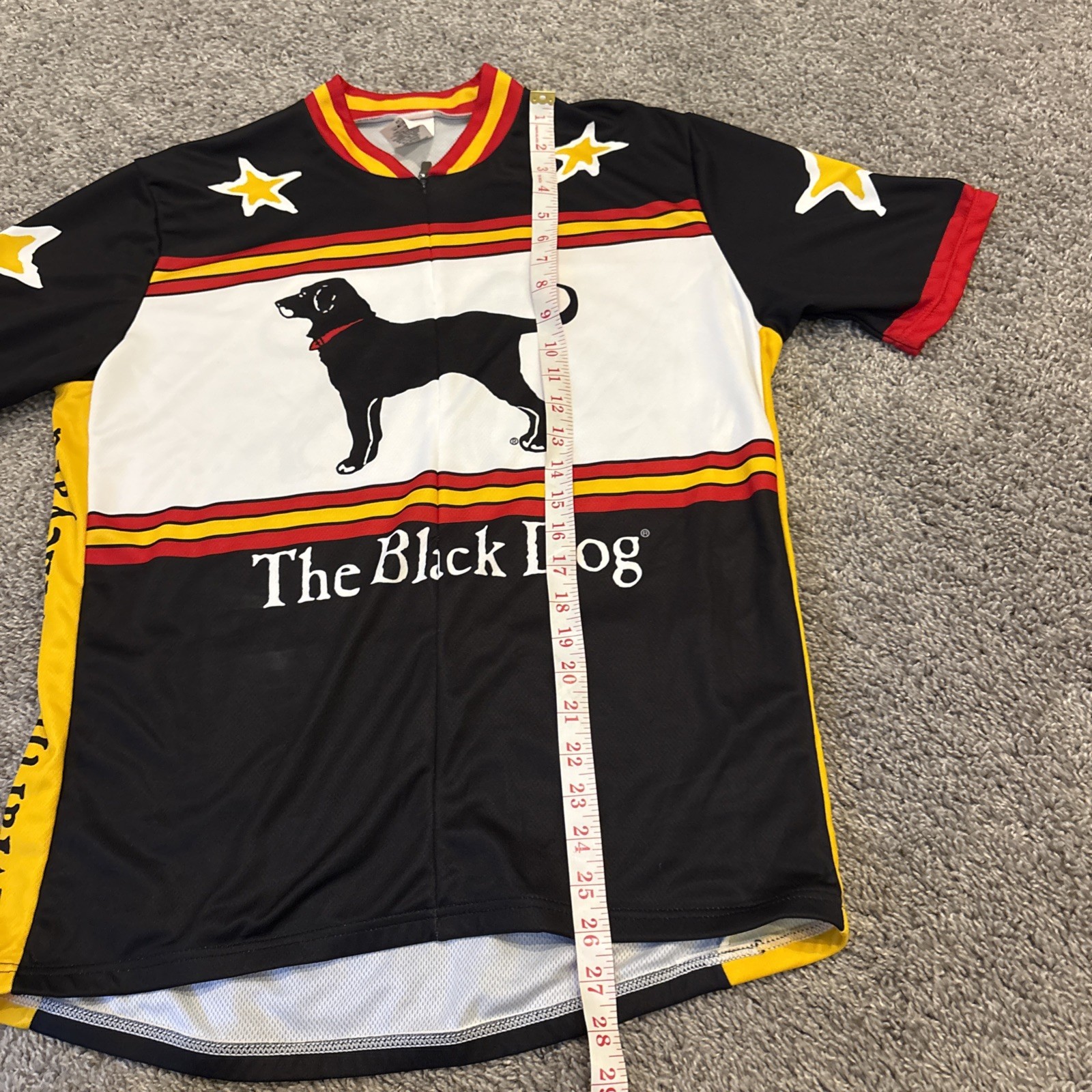 Louis Garneau The Black Dog Martha’s Vineyard Cycling Jersey Mens 2XL Black Red