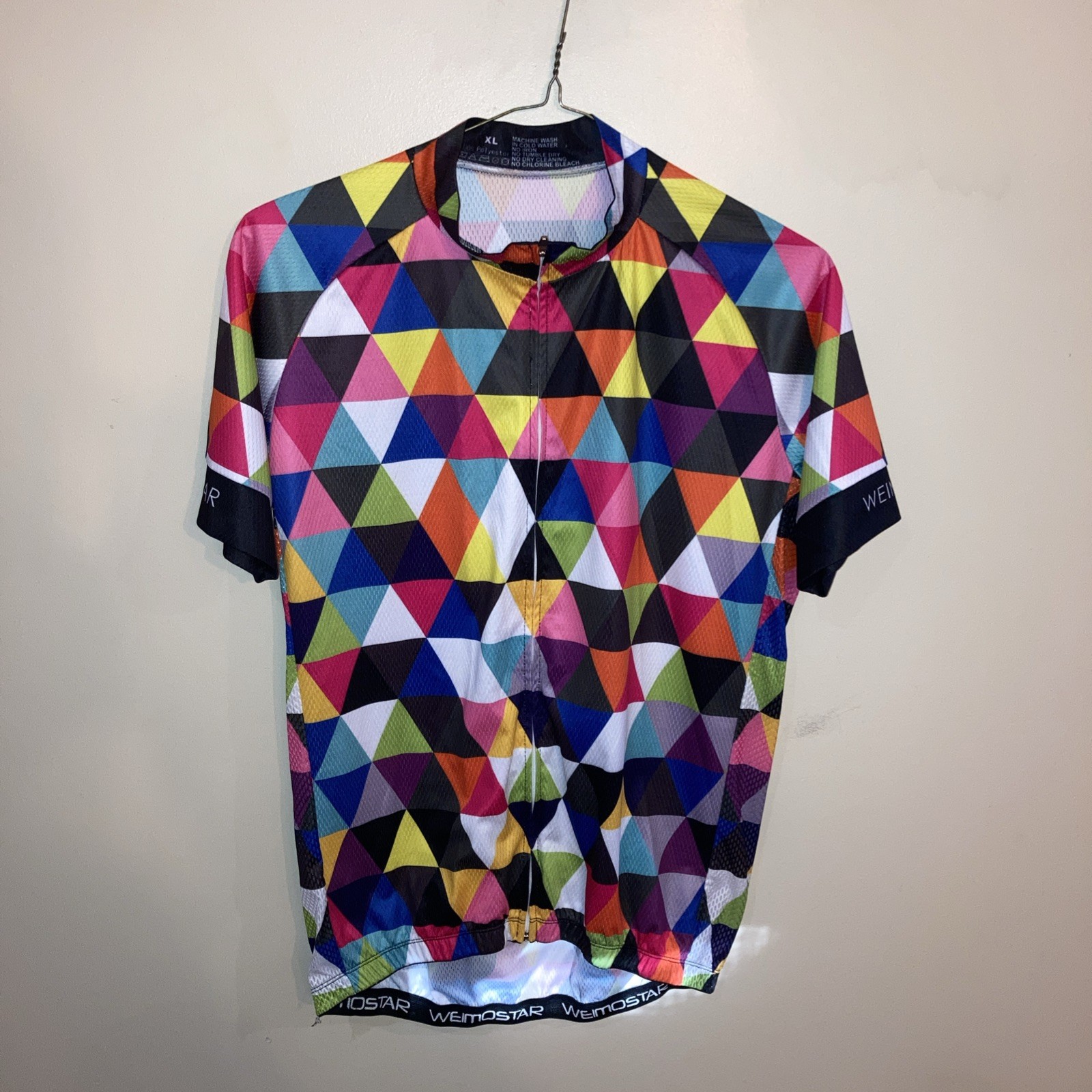 MULTI COLOR WEIMOSTAR FULL ZIPPER CYCLING BICYCLE RIDING JERSEY ADULT XL