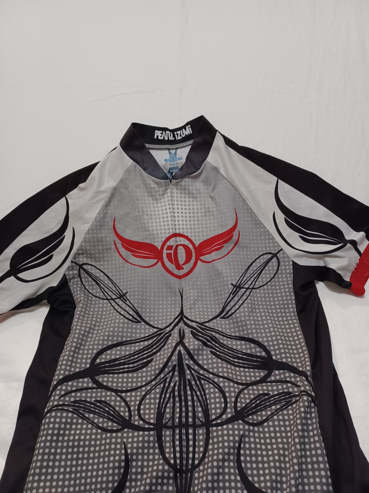 Pearl Izumi Short Sleeve 3/4 Zip Rear Pockets Sz XLg Riding Shirt A 099