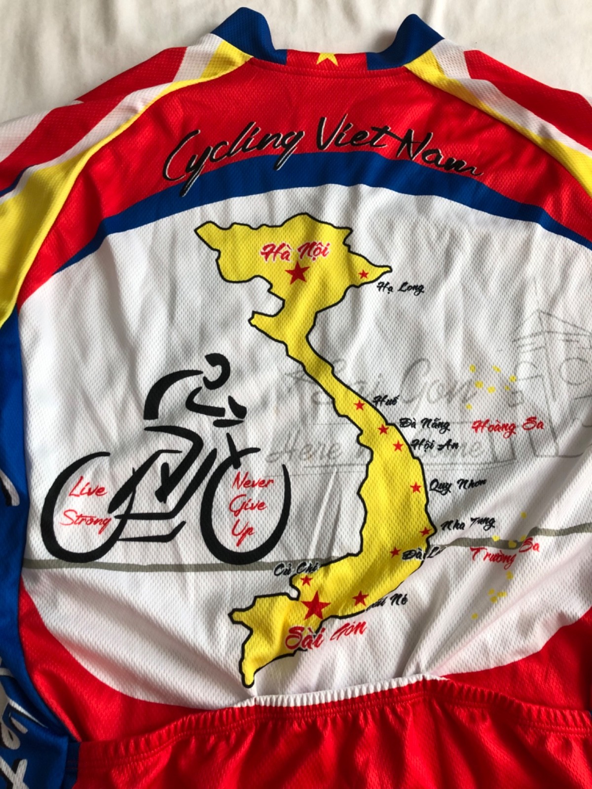 Cycling Jersey Zip Shirt Yin Yang Cycling Vietnam LiveStrong L