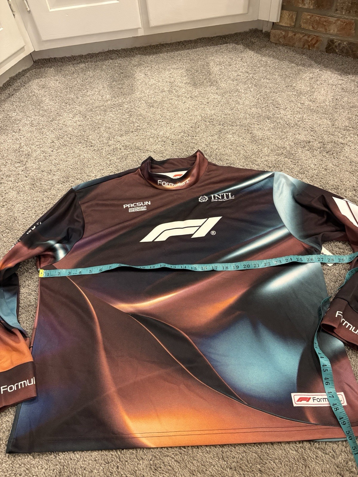 NEW Official Formula 1 X Pacsun 2024 Mens F1 Racing Long Sleeve Shirt Size Large