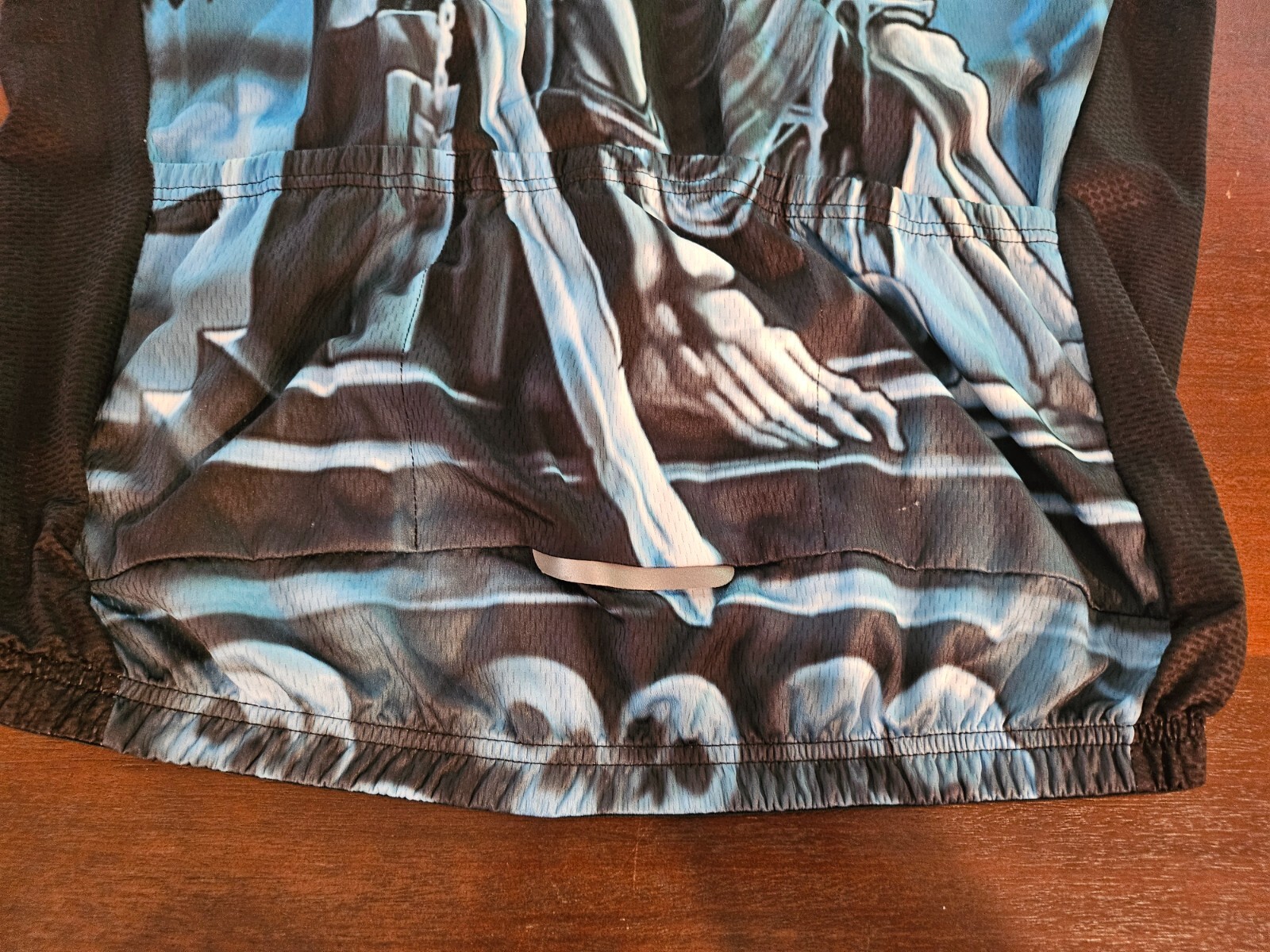 Weimostar Cycling Jersey Short Sleeve Rock Grim Reaper Black Blue Men’s 3XL