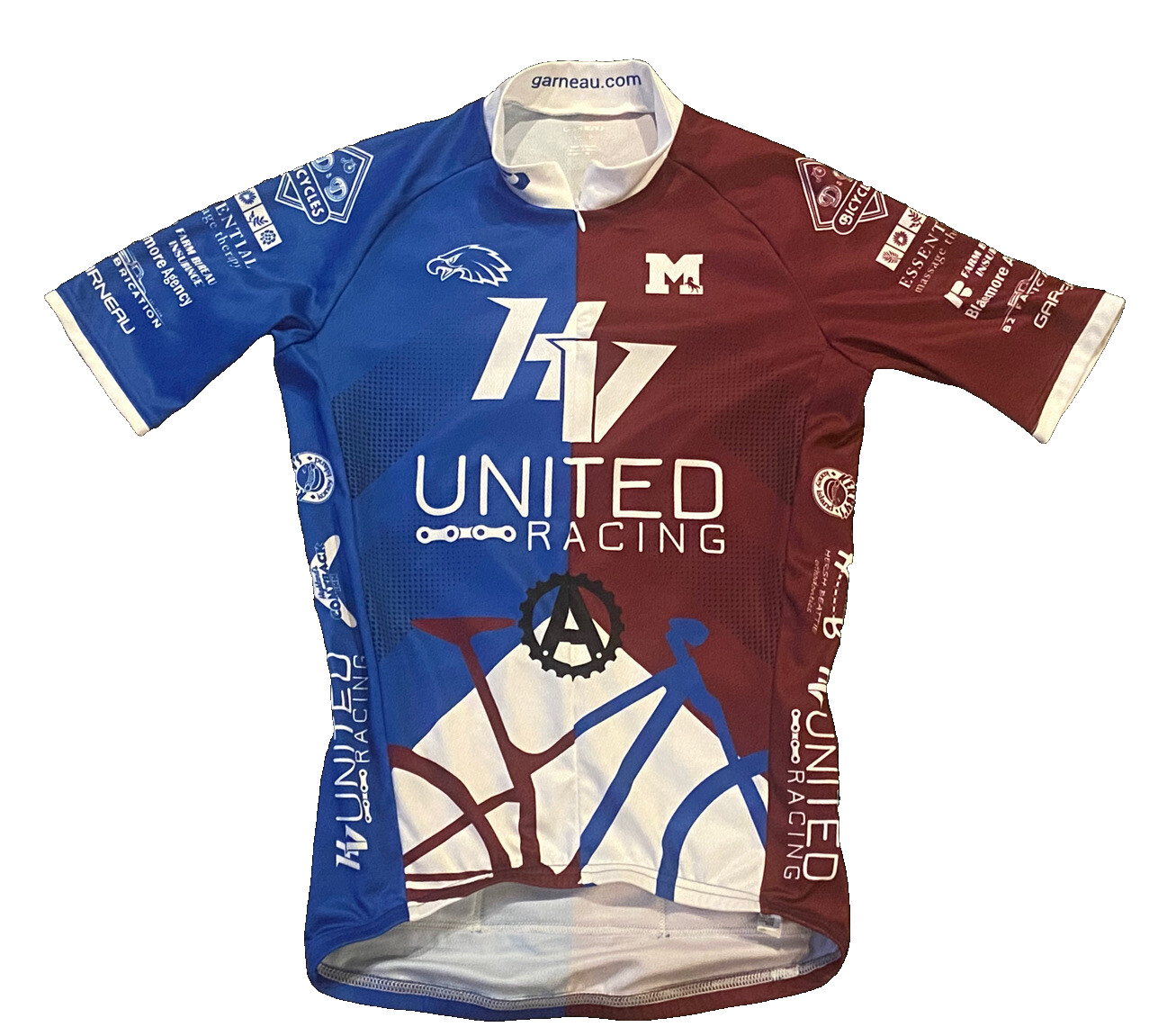 Louis Garneau Cycling Jersey, Men’s XS, 3/4 Zip, Back Pockets