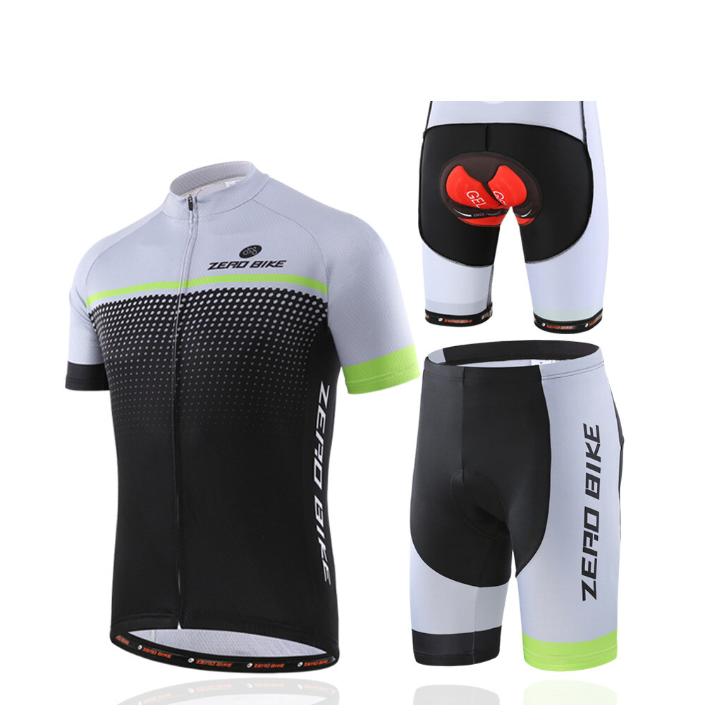 Men Short Sleeve Jersey Set Bike Cycling Riding Shirt & Short Clothing M-2XL