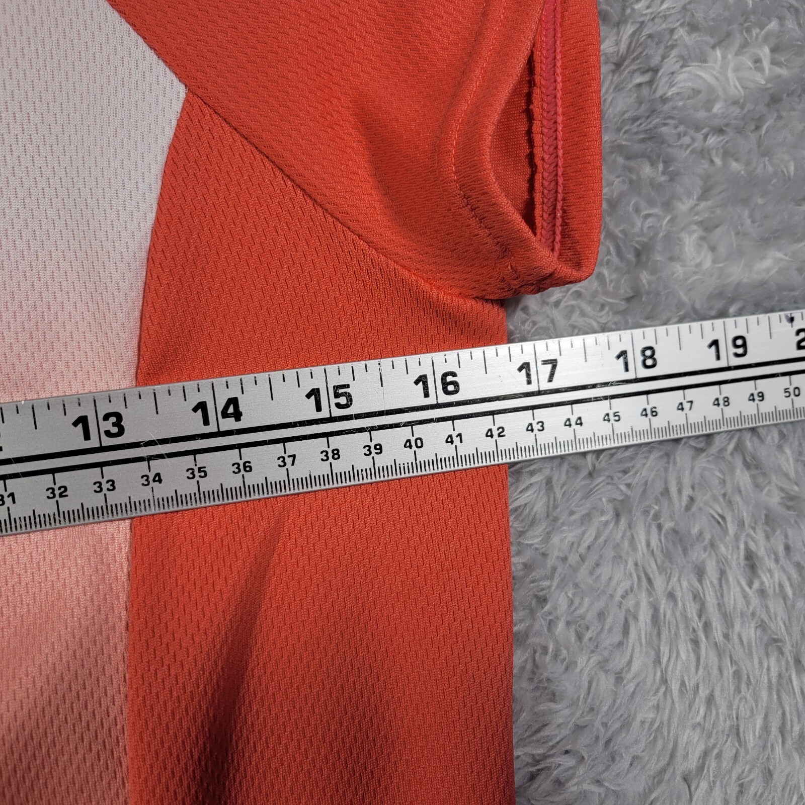 Louis Garneau Cycling Shirt Women Medium Peach Orange 1/2 Zip Up Pocket