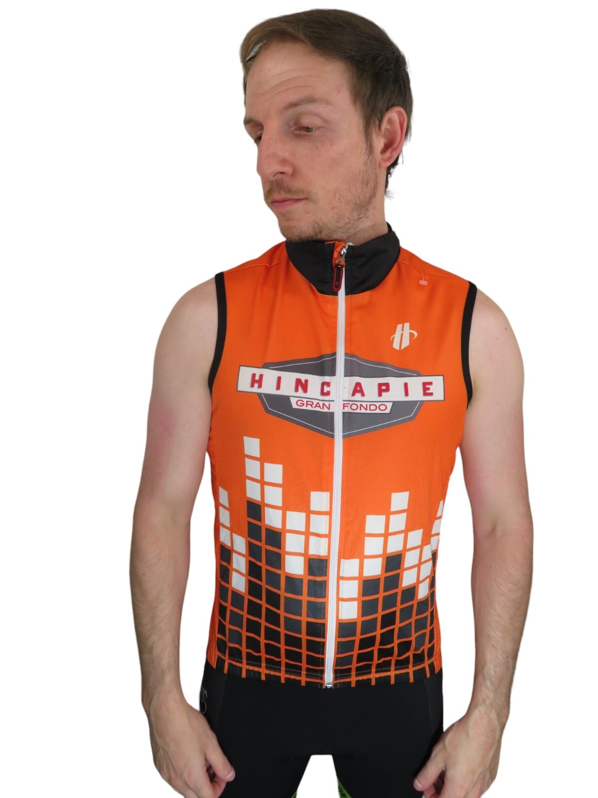 High Visibility Gran Fondo Sleeveless Cycling Bike Jersey Wind Vest Adult Small