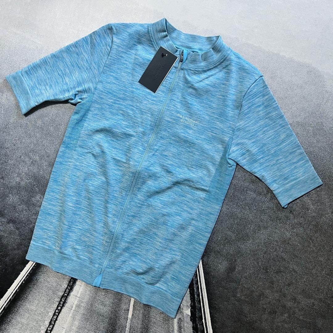 Pas Normal Studios Men’s Escapism Knit Jersey zip size L/XL color Blue sports