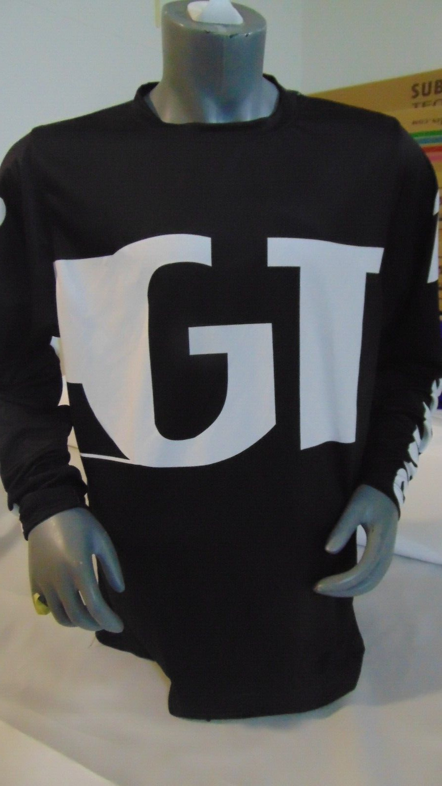 GT BMX BIKE JERSEY CLASSIC BMX JERSEY RACE BIKE SHIRT BMX VINTAGE L 80S DESIGN