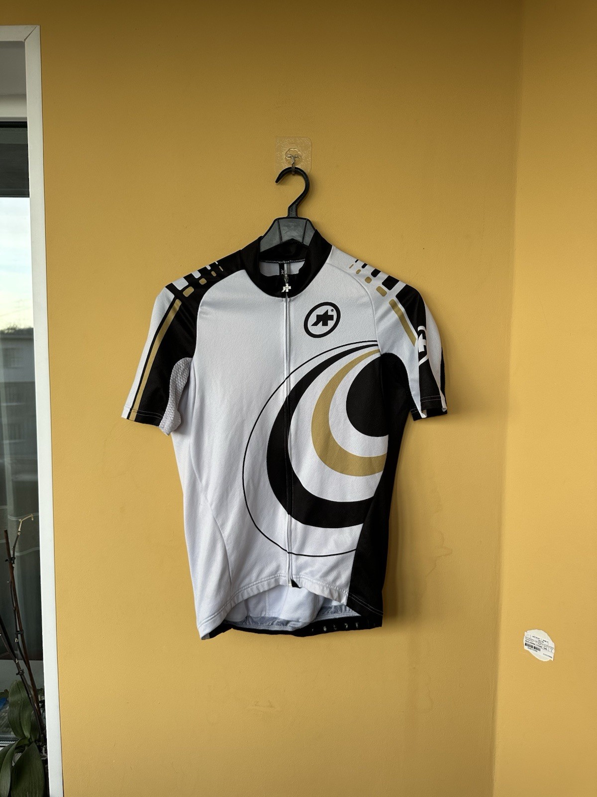 Assos Black Polyester Mesh Collared Short Sleeve Full-Zip Cycling Jersey S