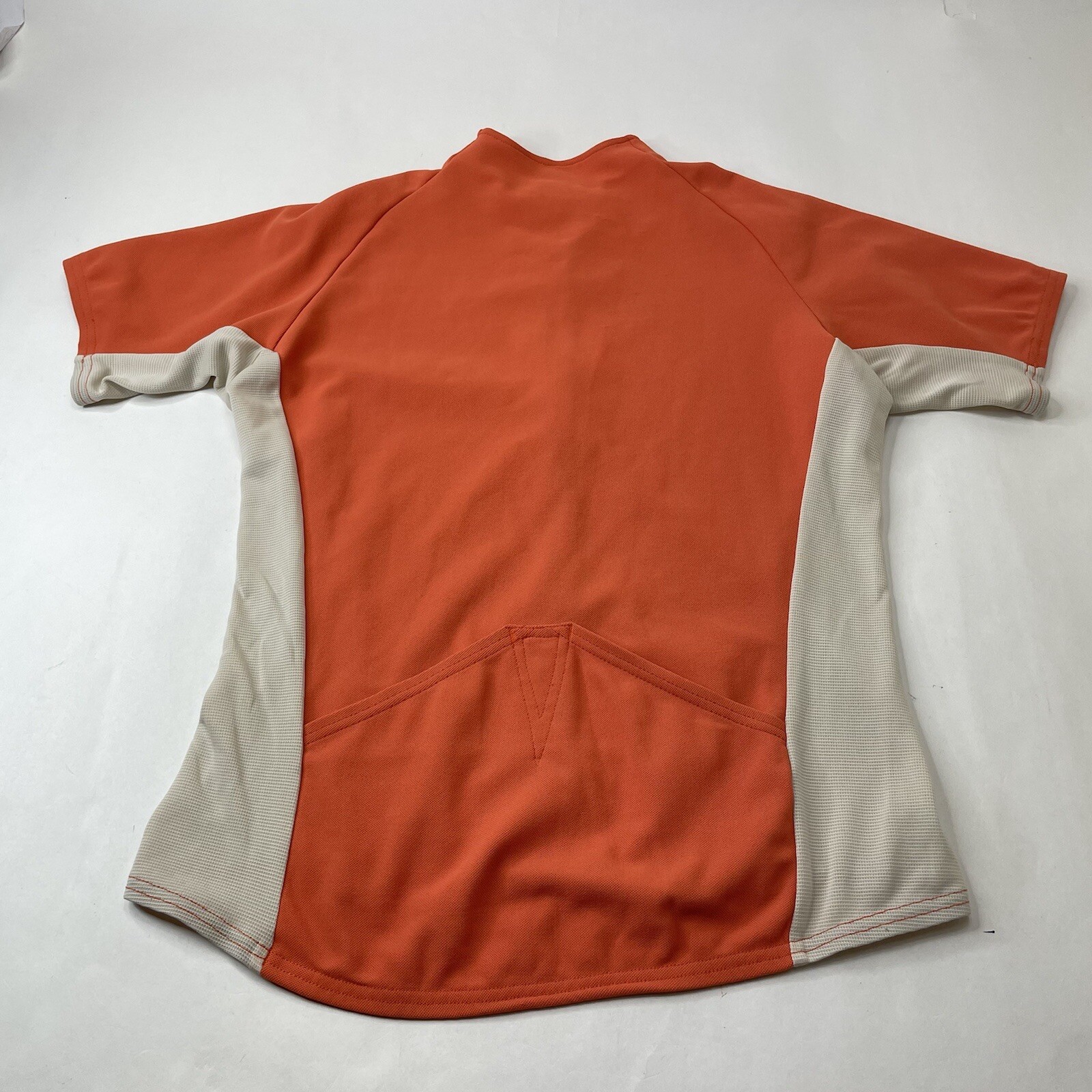 Vintage Patagonia Cycling Jersey Womens Large Orange Colorblock USA Made