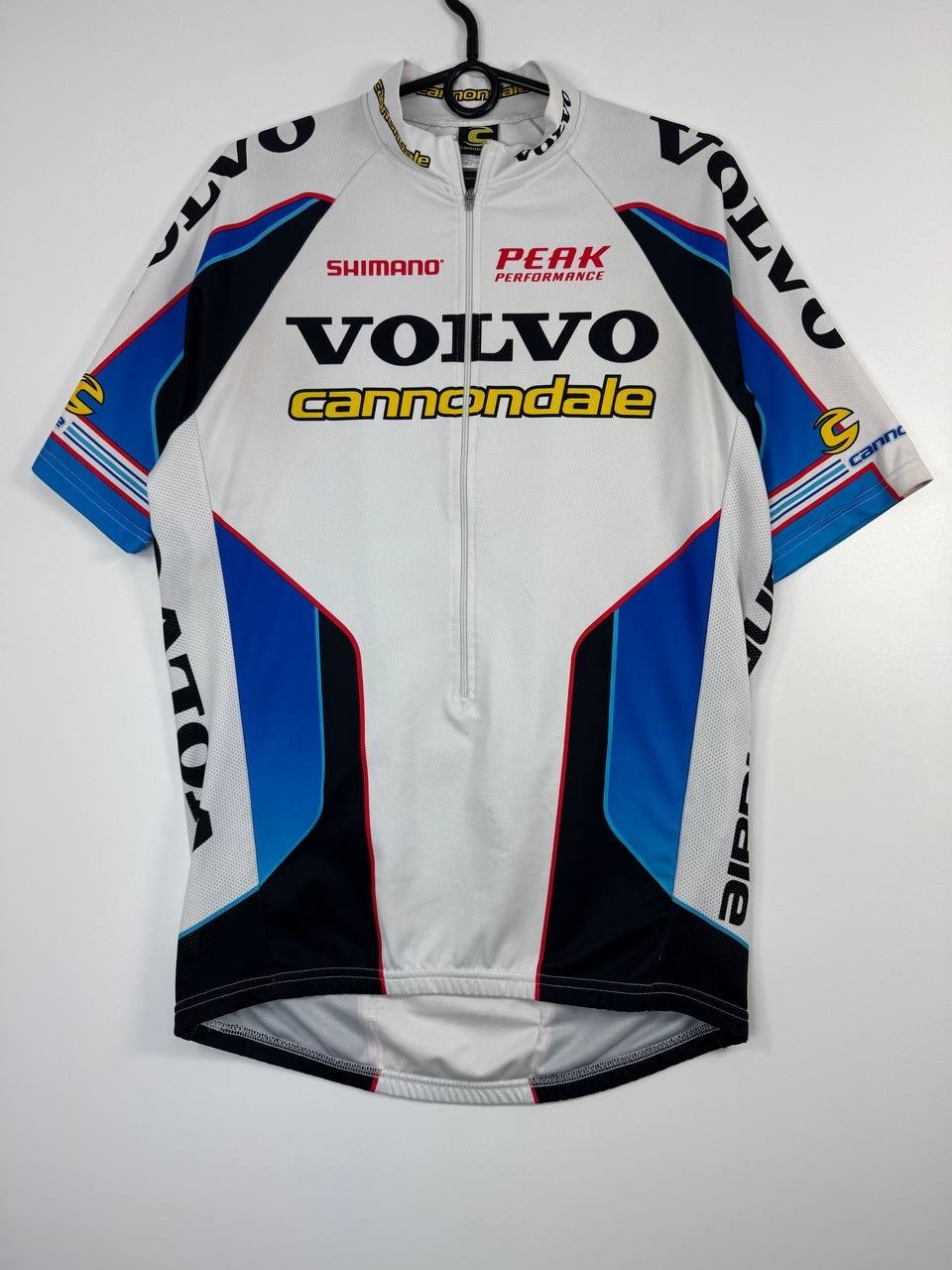 Volvo Cannondale Cycling Jersey Shimano Peak Performance Mens Size L