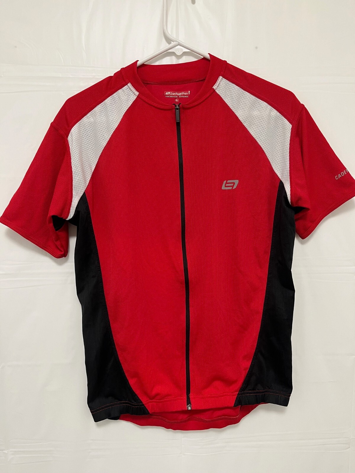 Cycling Jersey Size L Men/Women Short Sleeve Rear Pockets Full Zipper