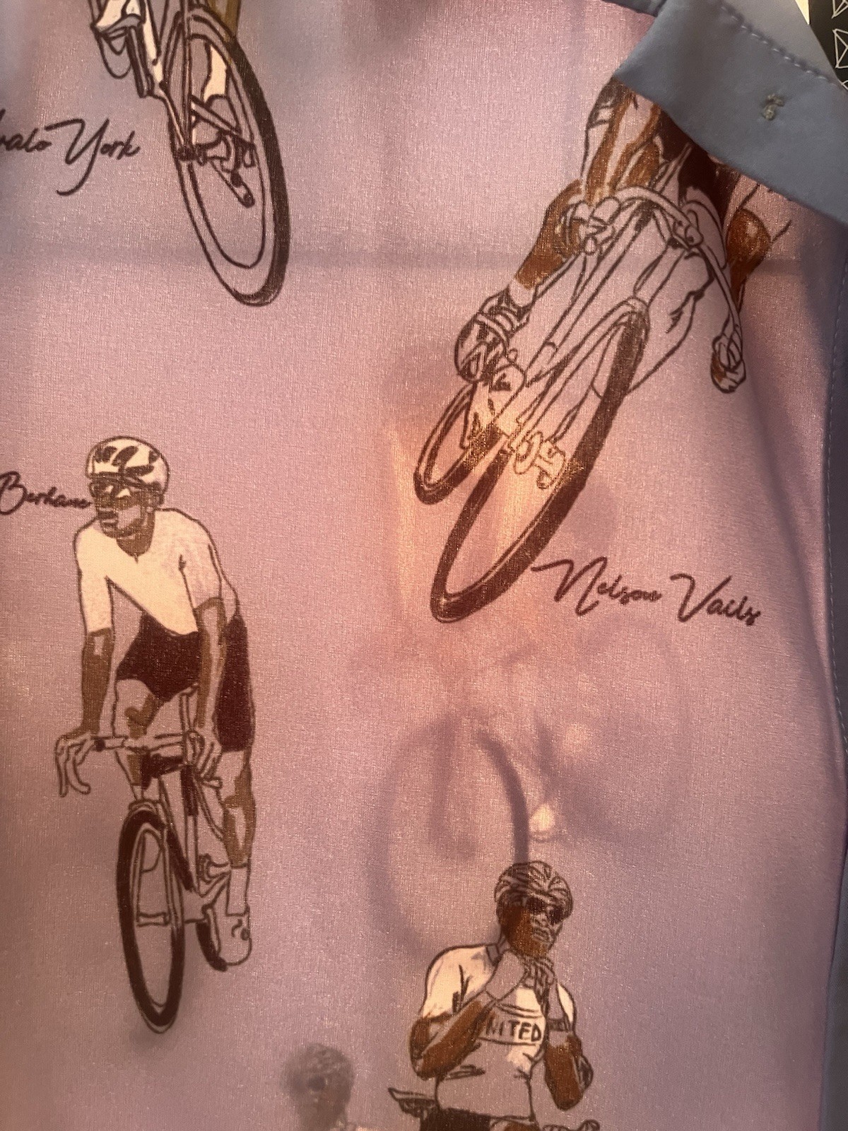 Ostroy’s Black Cycling Pioneers Resort Shirt (xxs) NWT