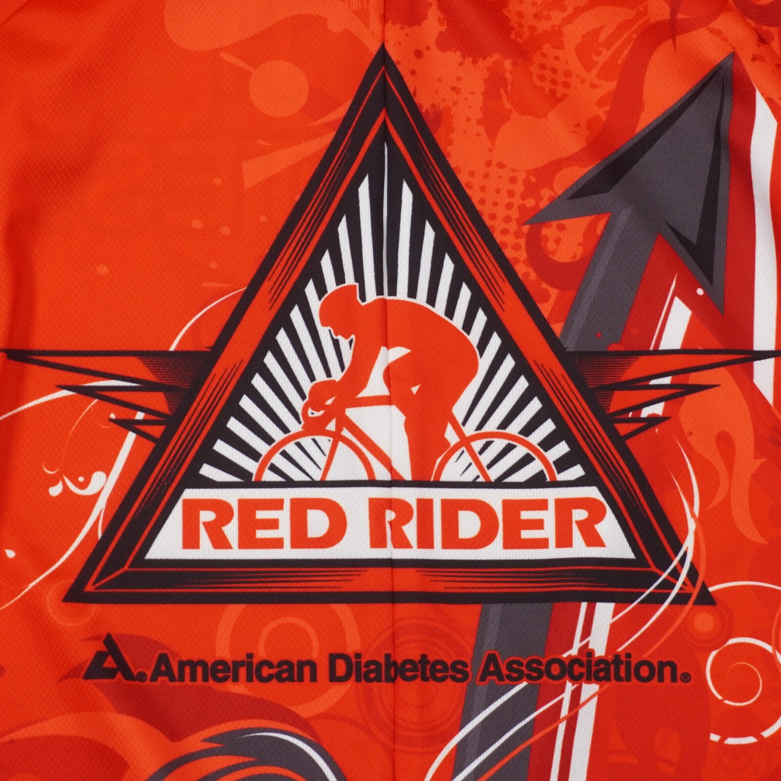 Primal Red Rider American Diabetes Association Cycling Jersey Mens XL ¾ Zip EUC