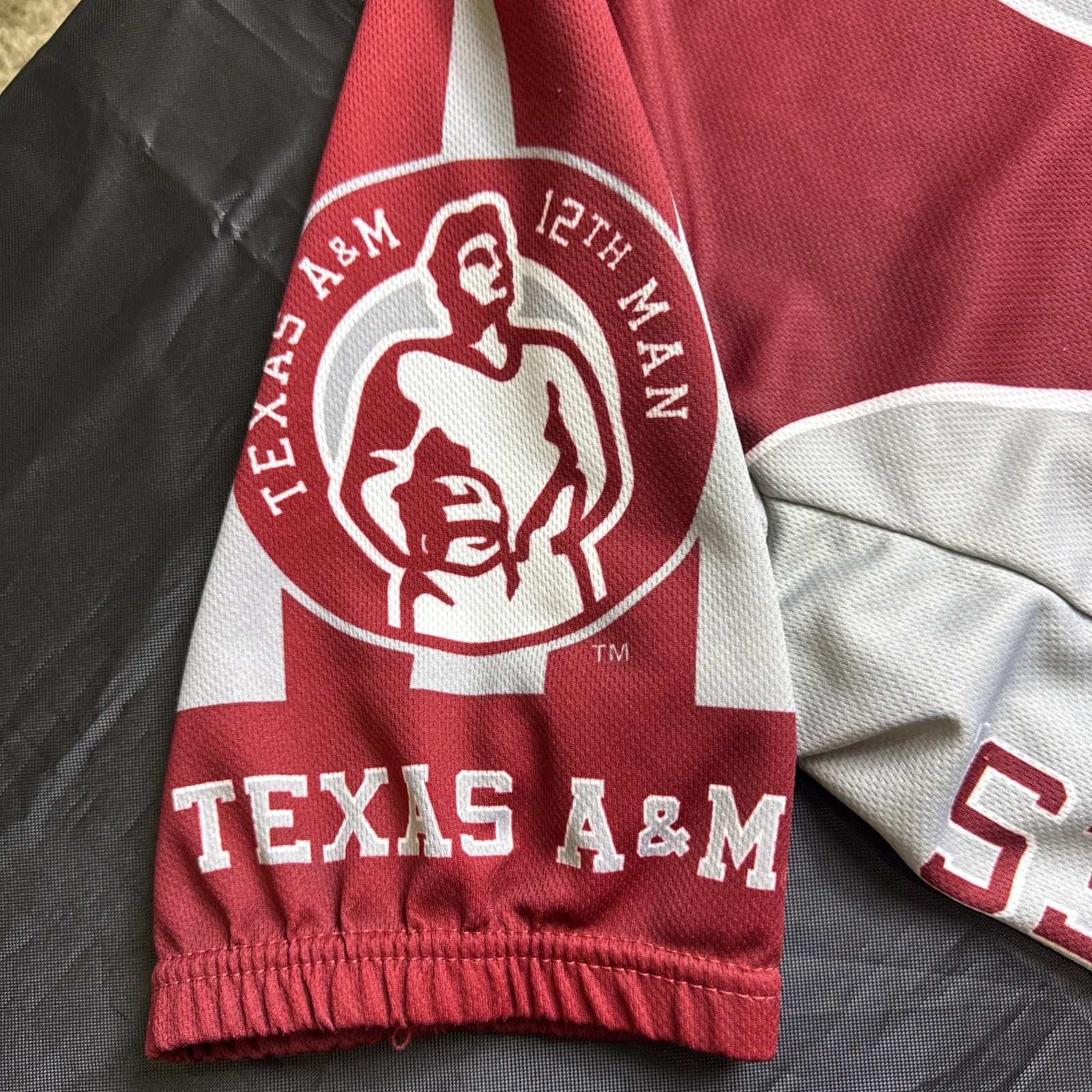 C84 Texas A&M Aggies Mens Cycling Jersey Adrenaline Promotions Maroon Grey XL