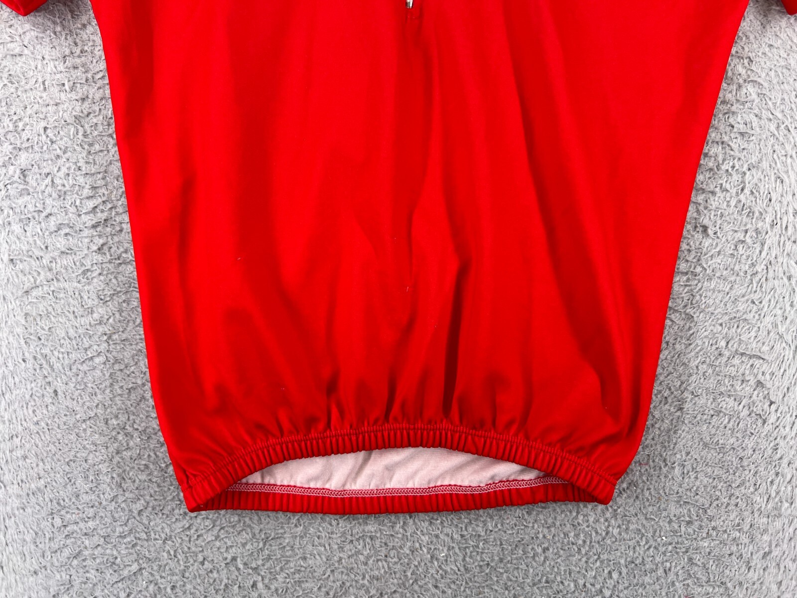 Giordana Cycling Jersey Womens Large Red 1/4 Zip Short Sleeve Cotton Blend