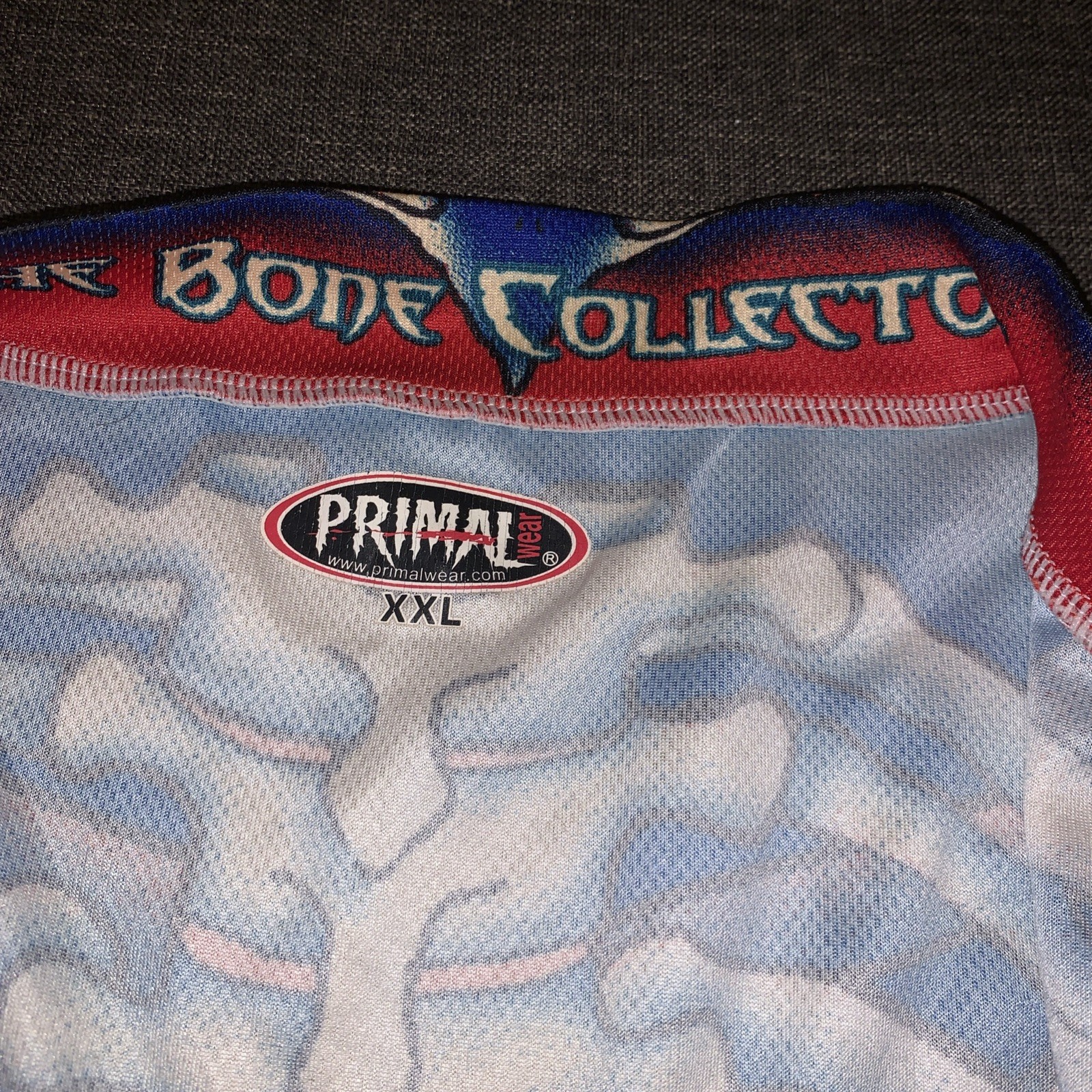 Primal Bone Collector Full Zip Skeleton Graphic Cycling Jersey Men’s XXL